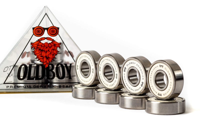 Oldboy Ceramic Skateboard Bearings - Set of 8, Longboards, Inline Skates, Rollerblades, Super Lube Ball Bearings, Skateboard Accessories (608RS ZrO2 at 8 x22 x7 mm) (Ceramic) - Image 5